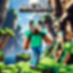 Minecraft game cover showcasing its vibrant world
