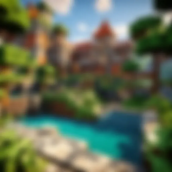 An overview of creative building projects completed in Minecraft on Switch