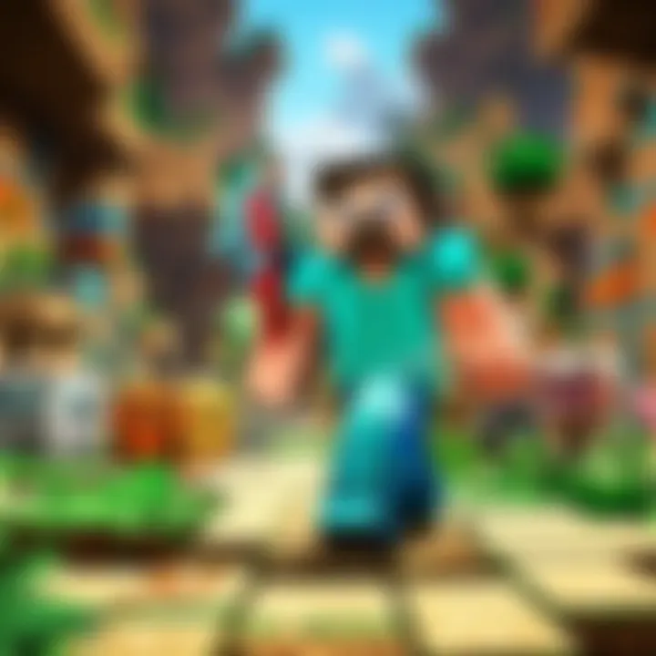 A thrilling multiplayer session in Minecraft, highlighting collaborative gameplay