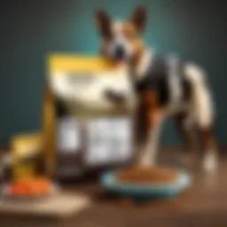 A close-up of high-quality untamed dog food ingredients showcasing fresh meat and vegetables.