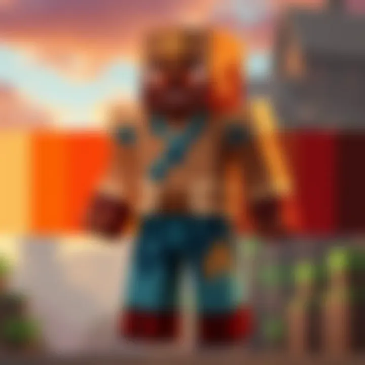 A comparison of warm and cool color palettes in Minecraft builds.