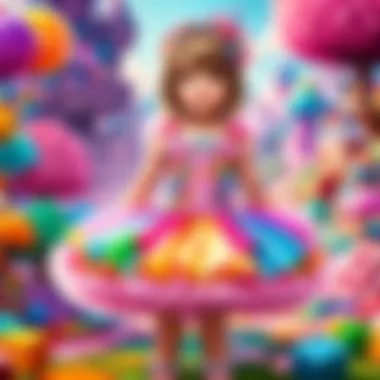 Colorful Candyland-inspired Tutu Dress