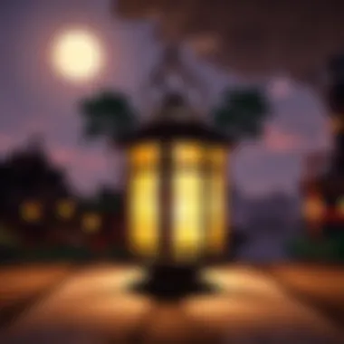 Charming Lantern Lighting a Cozy Minecraft Home