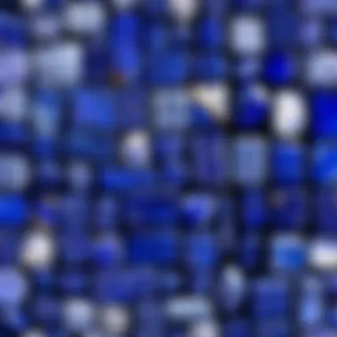 A collection of lapis stones, emphasizing their rarity and importance