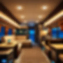 A dazzling array of RV lights illuminating a Minecraft build at night.