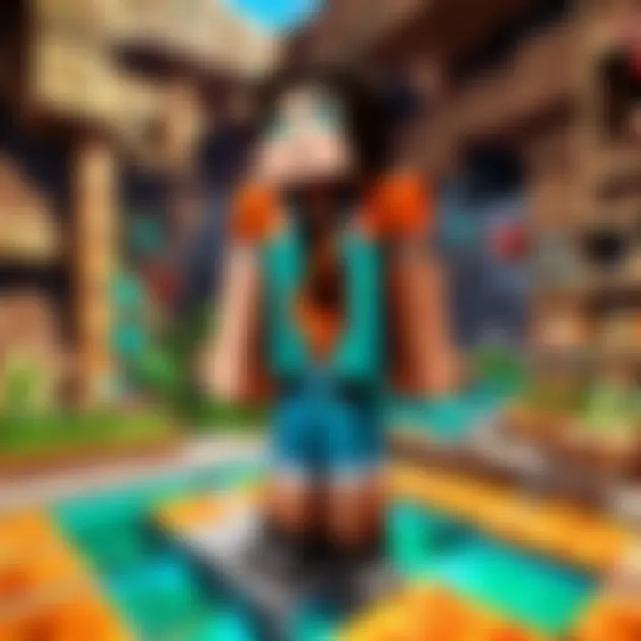 An engaging community event within Minecraft, highlighting player interactions