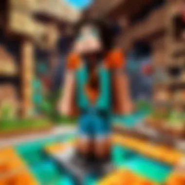 Community Engagement in Minecraft An engaging community event within Minecraft, highlighting player interactions