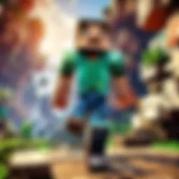 Gameplay showcasing Minecraft Bedrock Edition on Nintendo Switch