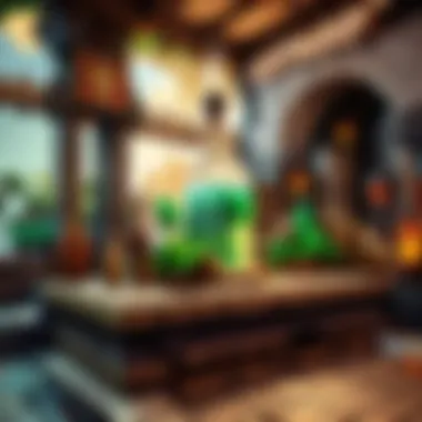 Strategic potion usage in gameplay