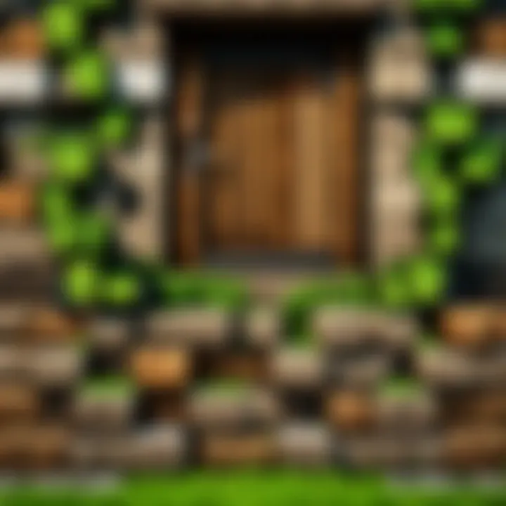 Different building materials in Minecraft