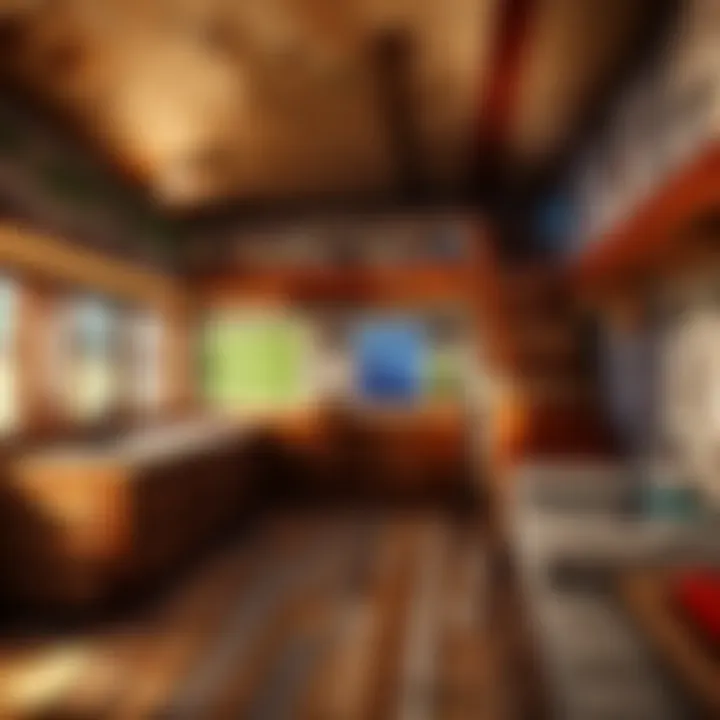 Interior design of a Minecraft house