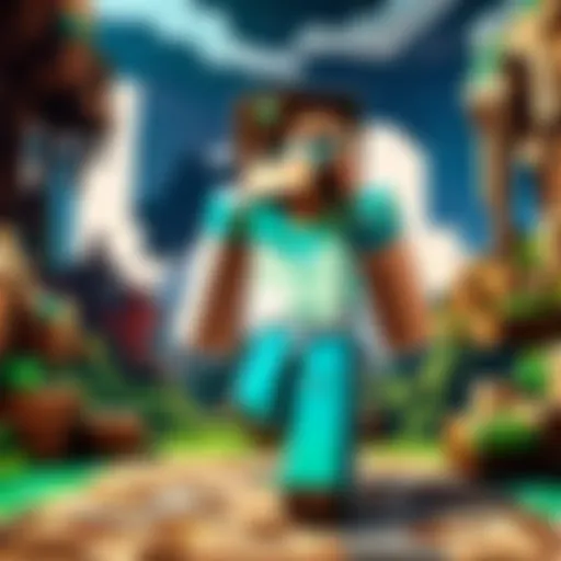 Minecraft logo and PC setup