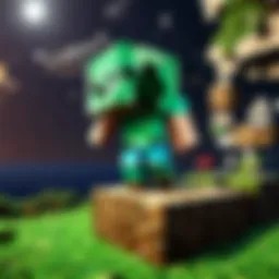 Minecraft Launcher interface showcasing features