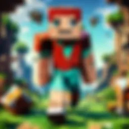 Minecraft APK logo with vibrant colors