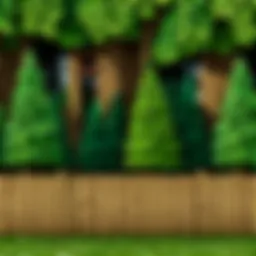 Spruce fence construction
