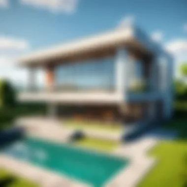 Modern Flat Roof Architecture A modern flat roof with sleek lines and minimalistic style