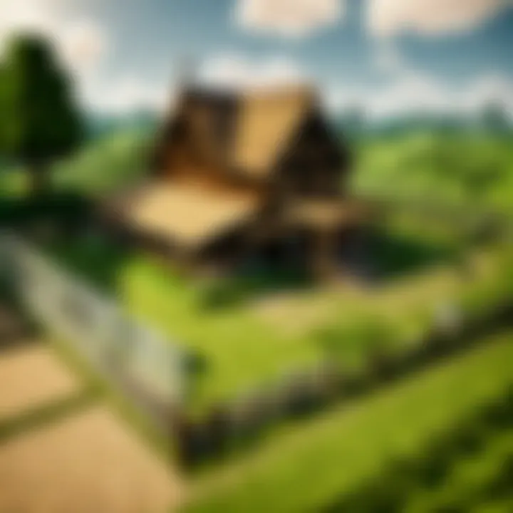An impressive farm layout in Minecraft, emphasizing utility and aesthetics.