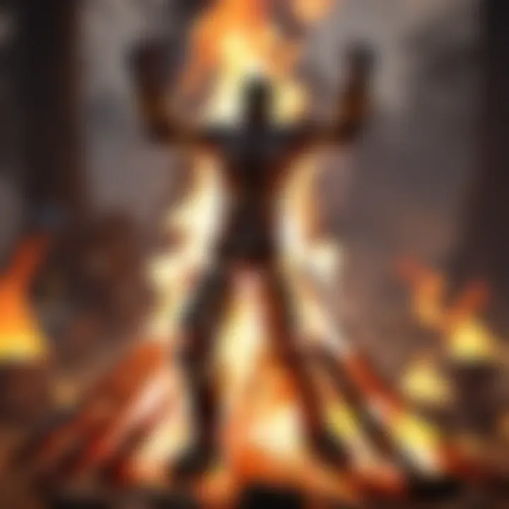 Crackling Flames in the Darkness