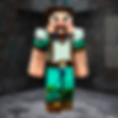 A player selecting their custom skin in Minecraft