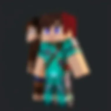 Cultural Impact of Minecraft Skins An artistic representation of the cultural impact of skins in the Minecraft community