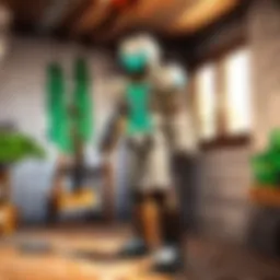 Crafting intricate structures in Minecraft
