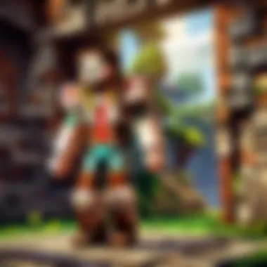 Crafting Mastery in Minecraft Artistic representation of Minecraft crafting mechanics