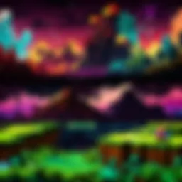 Colorful Minecraft banner showcasing unique designs