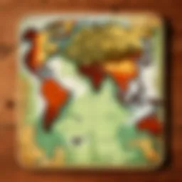 Crafting a Vintage Map Coaster
