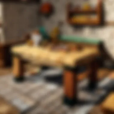 Artisanal Crafting Process Crafting with Villager Workbench in Minecraft