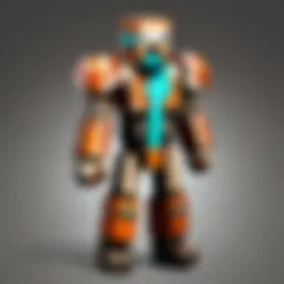 A vibrant character design showcasing unique outfits and accessories