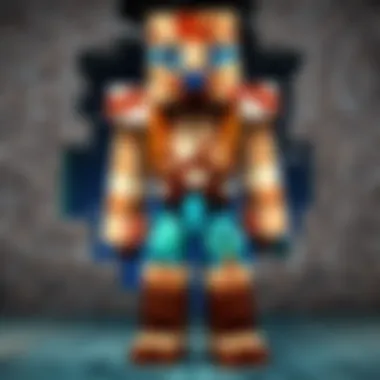 Diverse Minecraft skins on various avatars