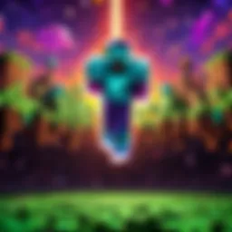 Vibrant and colorful Minecraft banner design