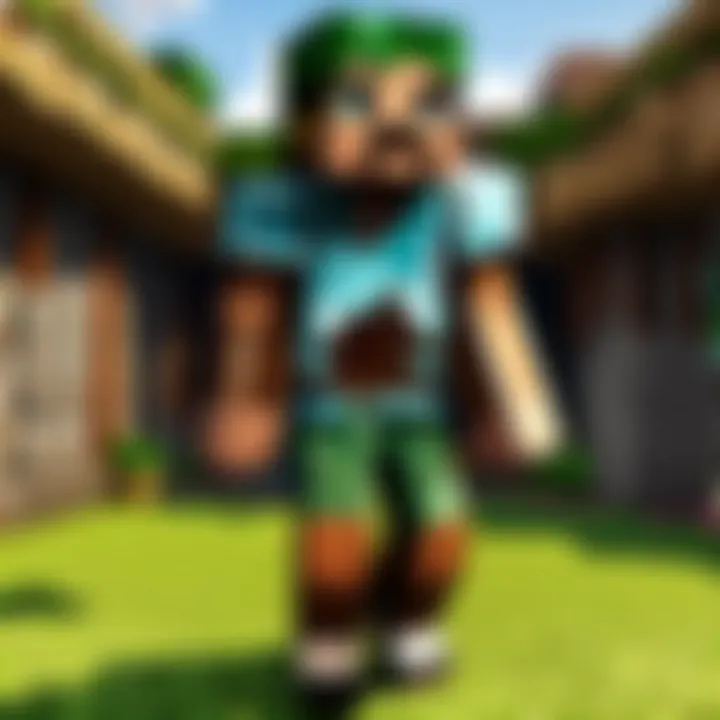 An engaging community event within a Minecraft server
