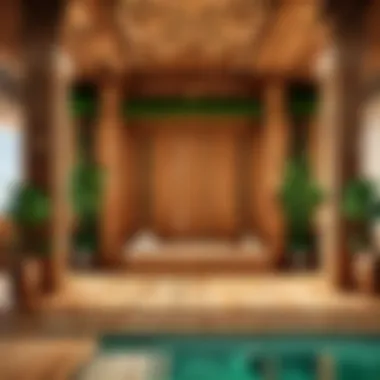 Luxurious Spa Haven Luxurious wooden spa retreat in Minecraft
