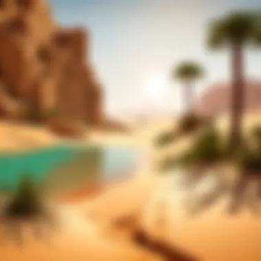 Majestic Oasis Amidst the Sands