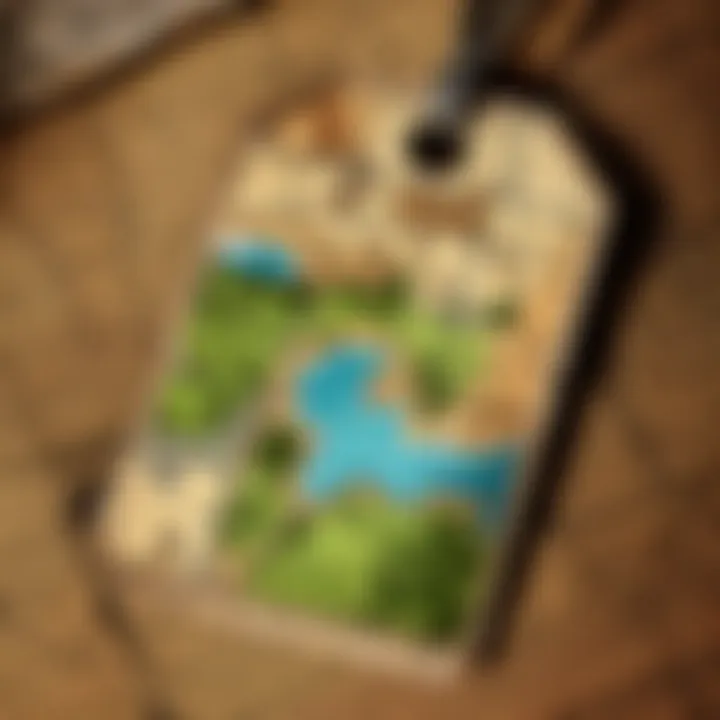Designing Custom Map Paper Gift Tags