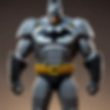 Detailed character design of Batman in Nintendo Switch game