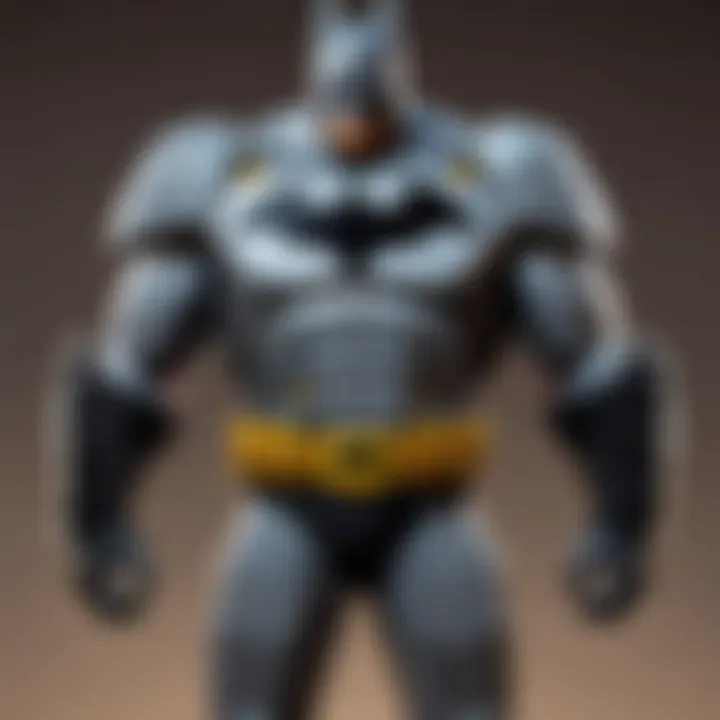 Detailed character design of Batman in Nintendo Switch game