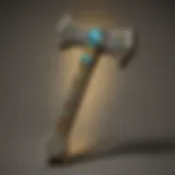 Exquisite diamond pickaxe design