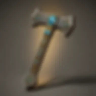 Exquisite diamond pickaxe design