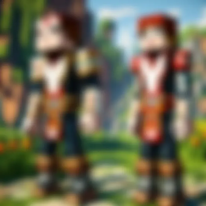 Illustration showcasing diverse Minecraft player avatars