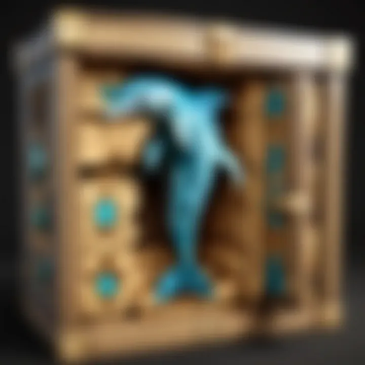 Dolphin Engraved Treasure Chest