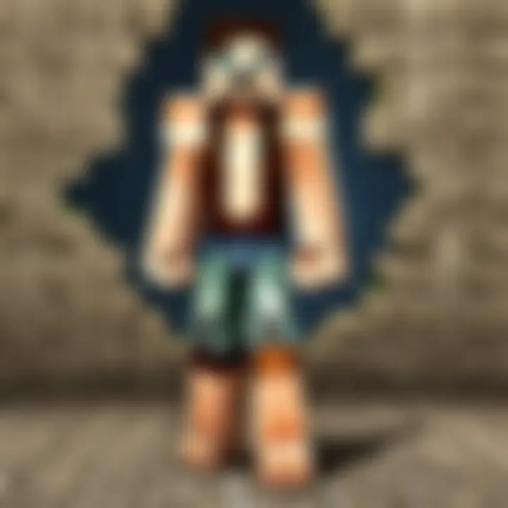 Custom Minecraft skin creation tool interface
