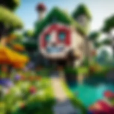Enchanting Garden Escape Charming Garden Landscape in Minecraft