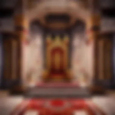 Regal Throne Room Design Elegant Throne Room Decor in Minecraft