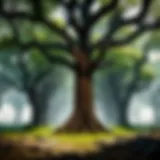 Enigmatic Dark Oak Woods in Minecraft