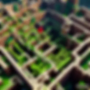 Minecraft adventure map with intricate maze