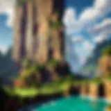 Expansive Minecraft landscape