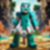 Minecraft server showcasing intense PVP battles