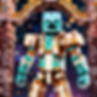 Celestial Symphony Minecraft skin with ethereal celestial motifs
